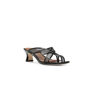 Donald Pliner Kiss Mesh Strappy Square Toe Sandals Black Size 6.5 240396